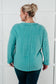 Simple Silhouette Brushed Hacci Sweater in Dusty Teal