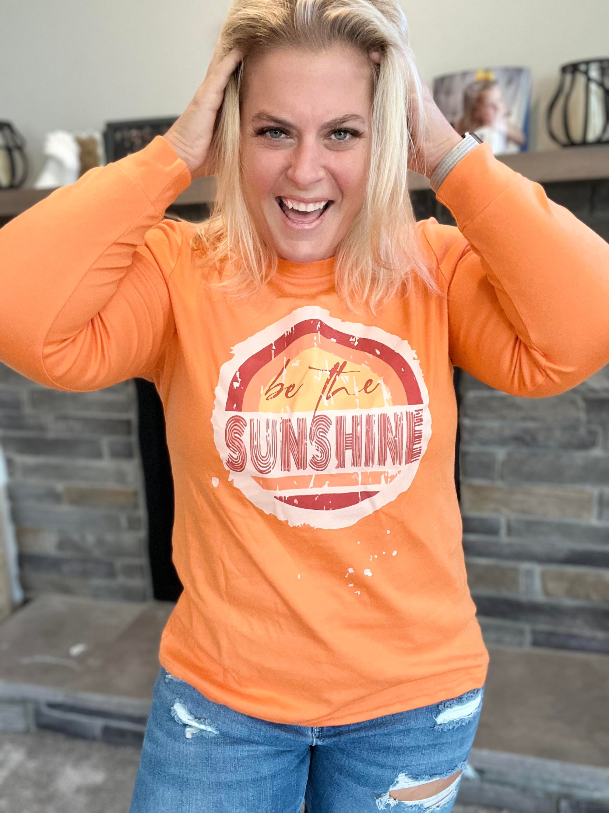 Be the SUNSHINE Graphic Print Pullover
