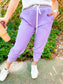 Jet Set Two Toned Waffle Knit Jogger in 4 Colors