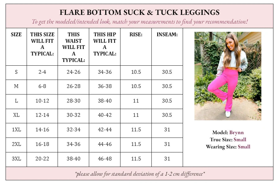 Fallon Flare Suck and Tuck Leggings