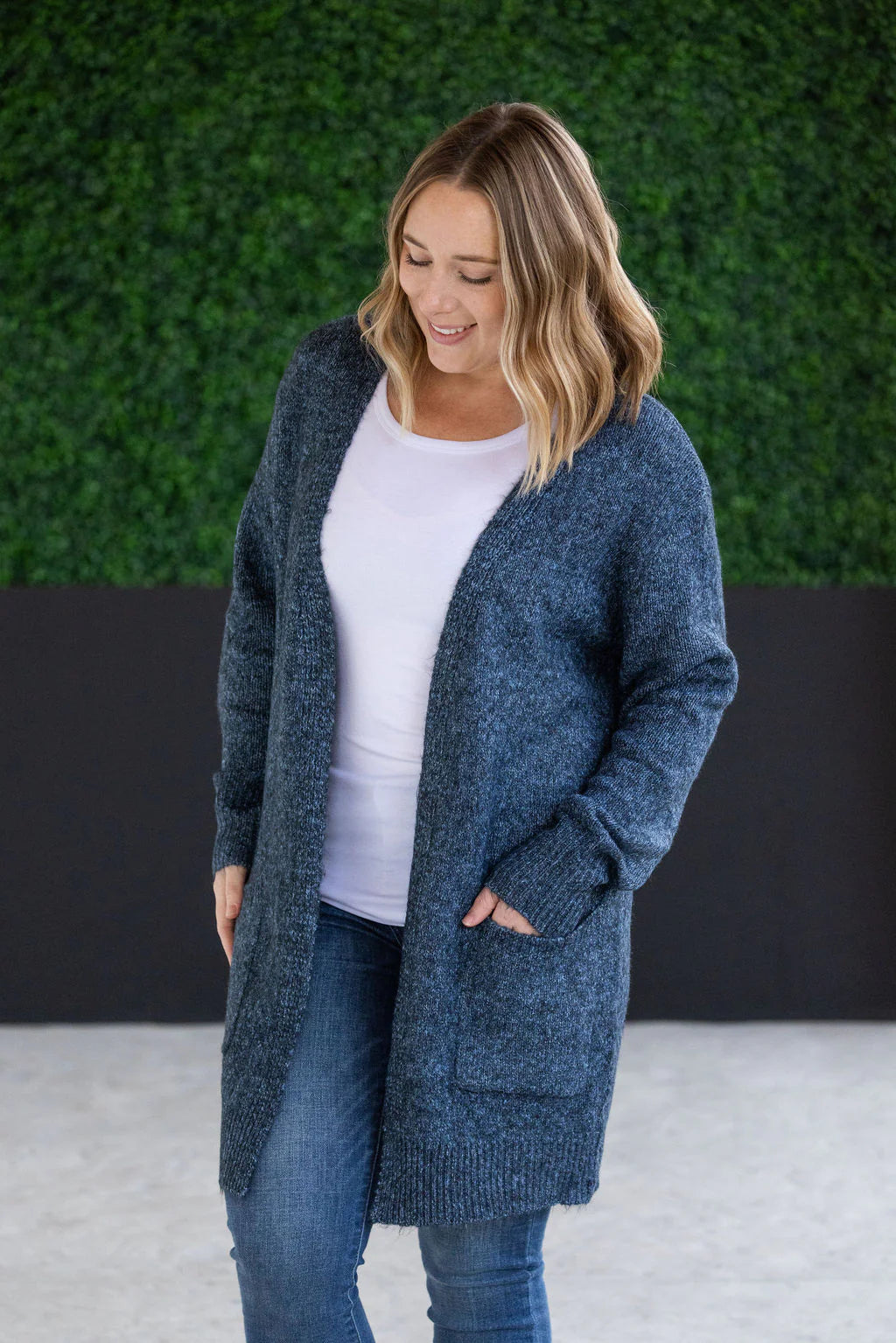 Madison Cozy Cardigan - Midnight Skies