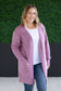 Madison Cozy Cardigan - Frosted Berry