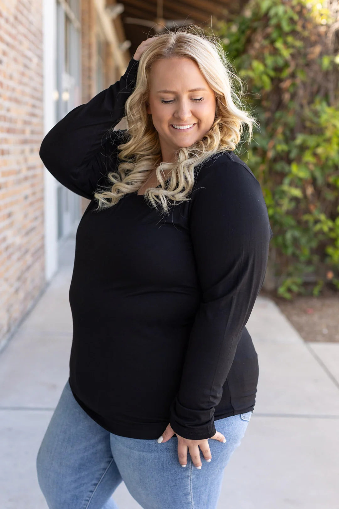 Larissa Long Sleeve Top - Black