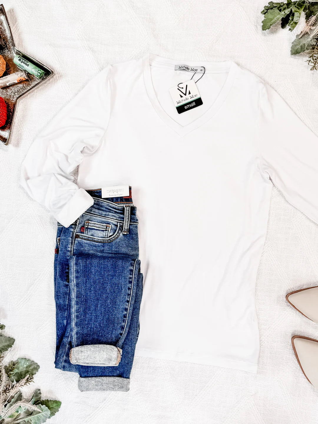 Larissa Long Sleeve Top - White