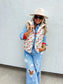 Puffer Vest in Two Prints