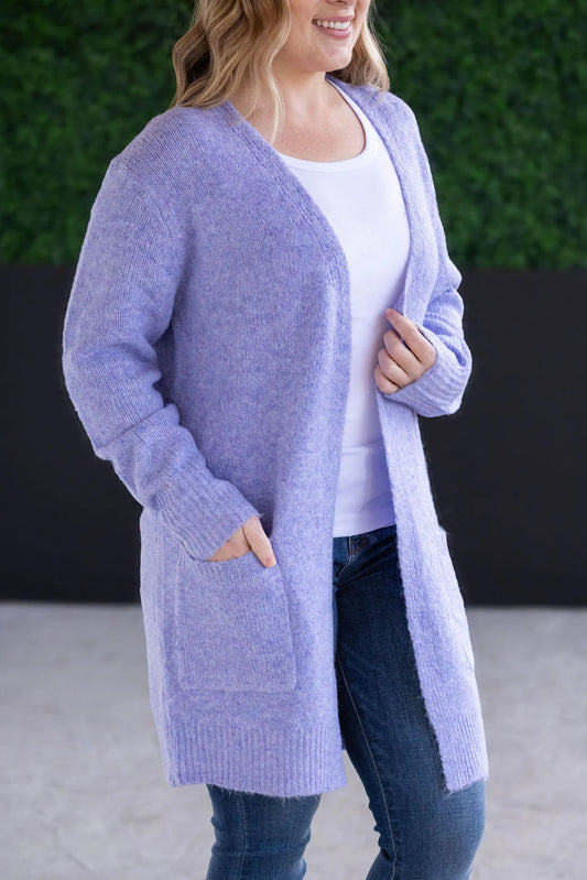 Madison Cozy Cardigan - Lavender