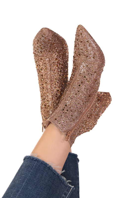 Made for Sparkling Rhinestone Booties