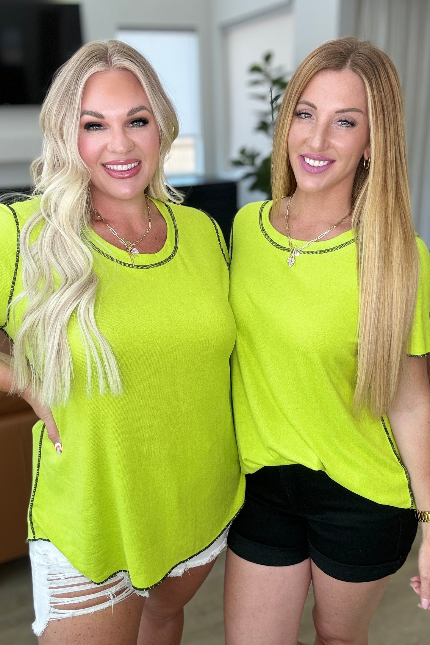 Lemons and Limes Contrast Top