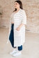 Easy Street Striped Long Cardigan