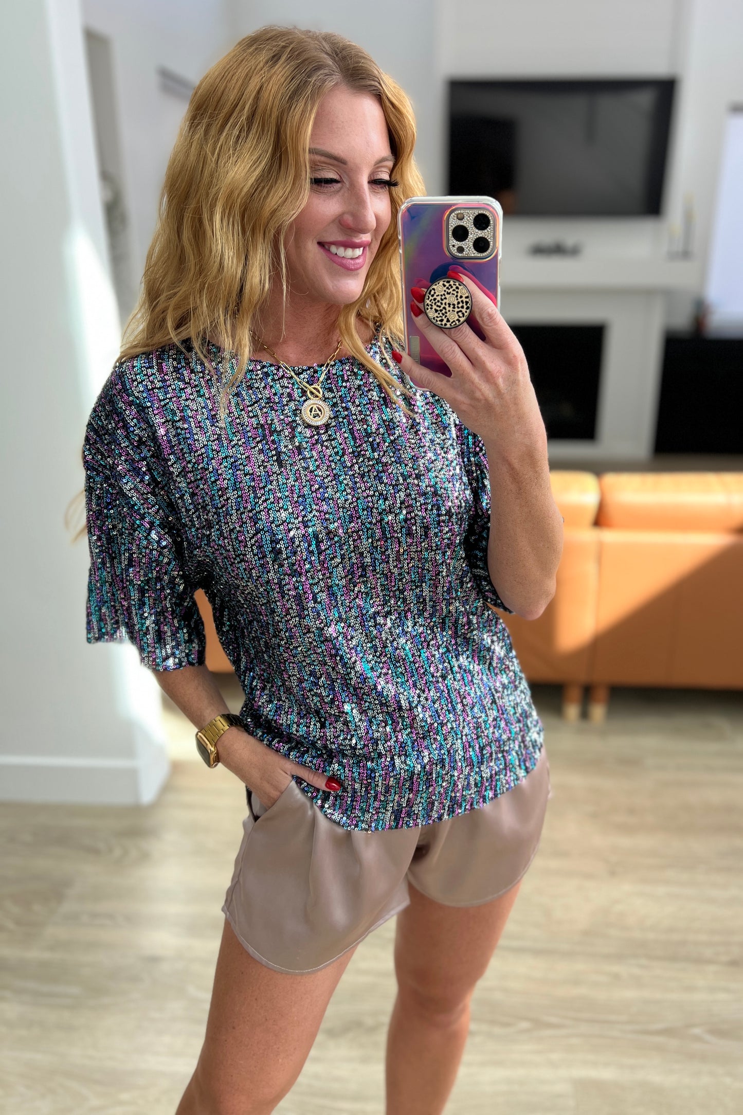 Evening of Stars Sequin Top