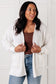 Everything Layer Waffle Knit Open Front Cardigan in Ivory