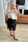 Gilded Age Sequin Skirt in Black