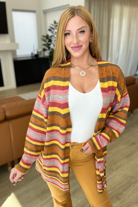 Henny Penny Striped Cardigan