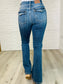 Ariana High Rise Double Button Waistband Flare Jeans