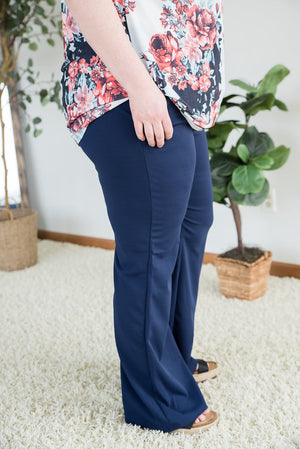 Dare to Flare Pants in Navy