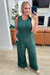 Hilary Wide Leg Jumpsuit in Green