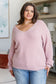 OUTLET: Plush Feelings V-Neck Sweater (Small)