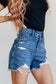 Samantha High Rise Rigid Magic Distressed Cutoff Shorts