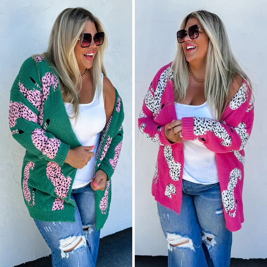 Wild About It Leopard Cardigan In Two Colors