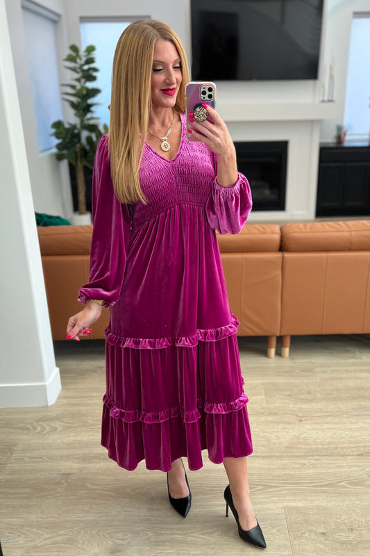 Velvet Flamenco Maxi Dress