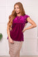 Velveteen Queen Blouse in Magenta