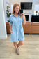 Westward Movement Denim Shirtdress