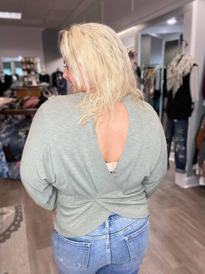 Back It Up Top in Olive