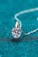 Minimalist 925 Sterling Silver Moissanite Pendant Necklace