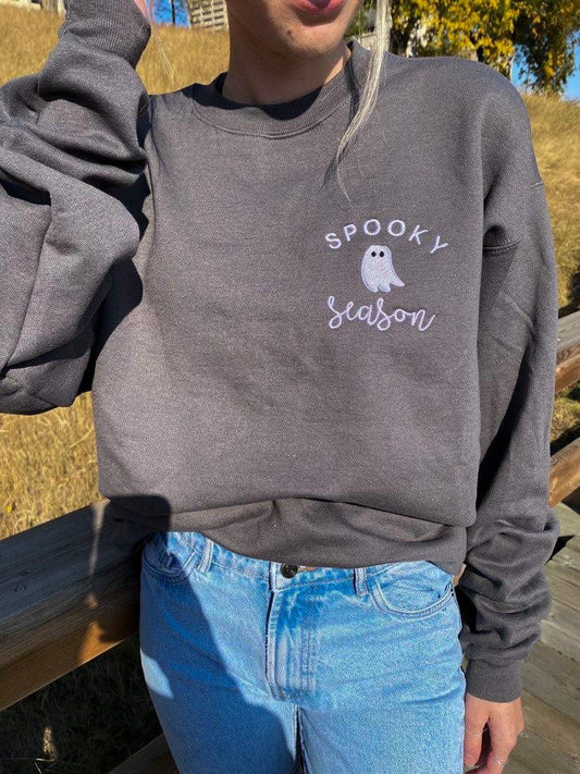 Spooky Season Embroidered Sweatshirt