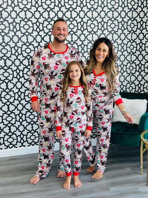 PREORDER: Matching Family Christmas Pajamas in Highland Cow