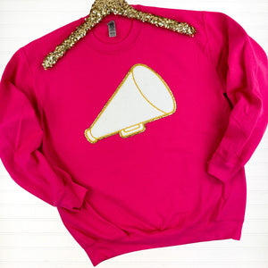 PREORDER: Cheer Chenille Patch Sweatshirt in Eleven Colors