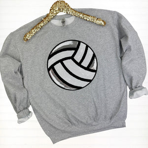 PREORDER: Volleyball Sequin Sweatshirt in Eleven Colors