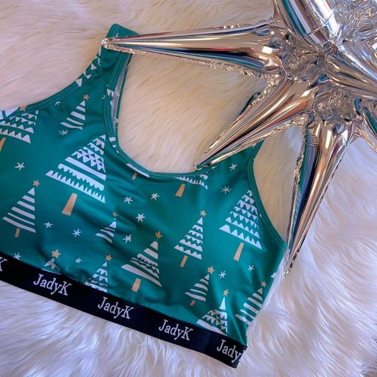 Christmas Arya Bralette in Christmas Tree Delight