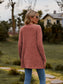 Ribbed Button-Up Cardigan with Pockets - 7 Colors!!