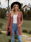 Ribbed Button-Up Cardigan with Pockets - 7 Colors!!