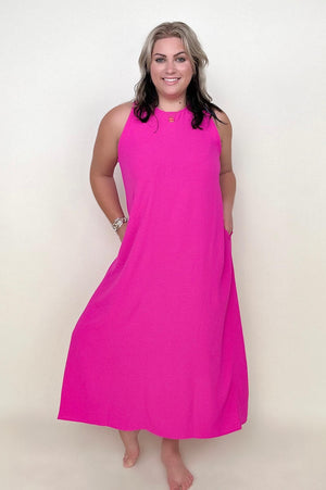 Be Stage Sleeveless Airflow A-Line Maxi Dress