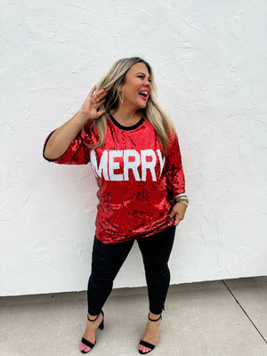 PREORDER: Holiday Chic Sequin Top in Two Colors