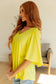 Cali Blouse in Neon Yellow