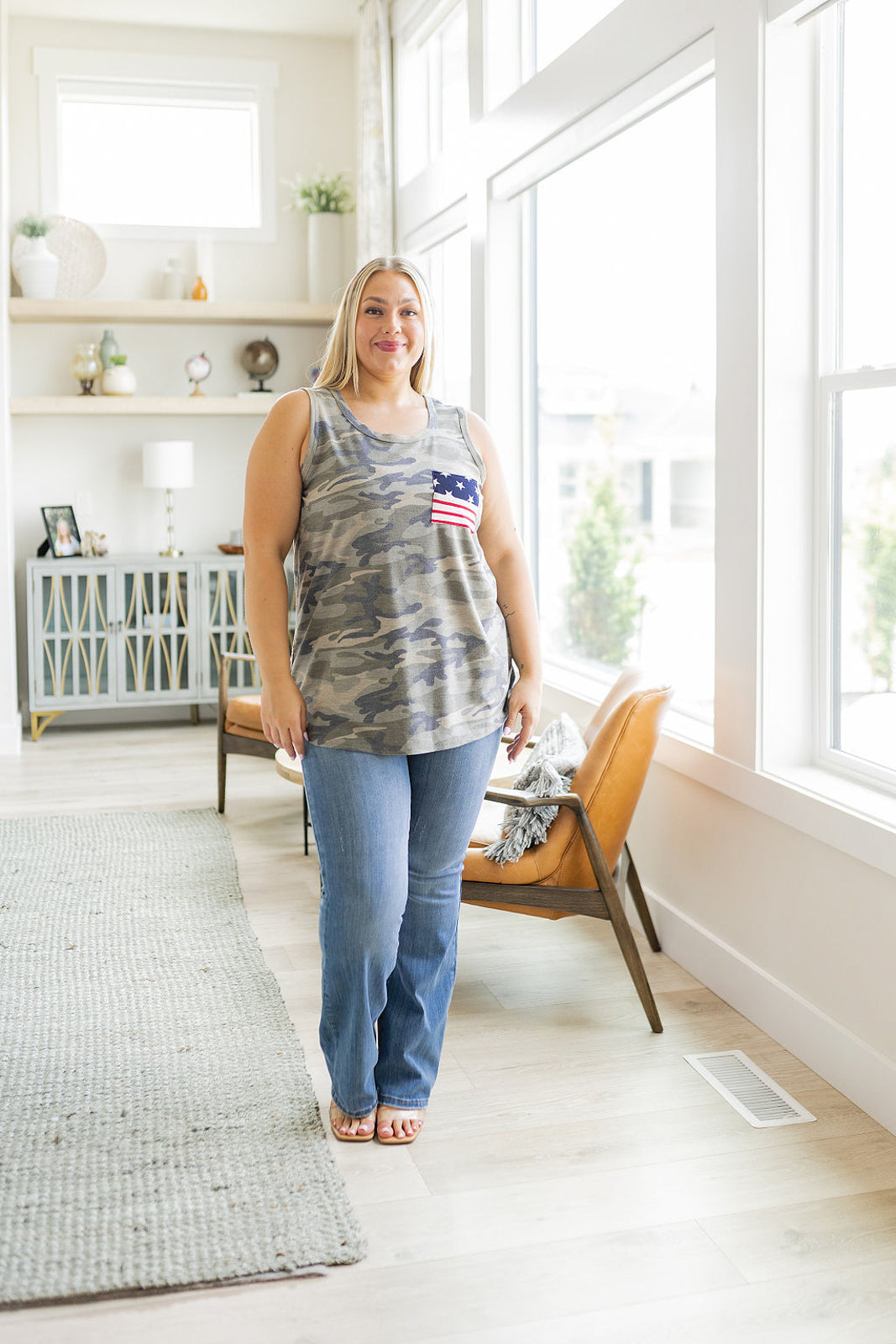 Camouflage Flag Pocket Tank