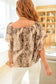 Desert Romance Animal Print Blouse