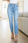 Elodie Mid Rise Distressed Boyfriend Jeans