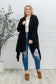 Ever Soft Cascade Cardigan With Pockets In Black