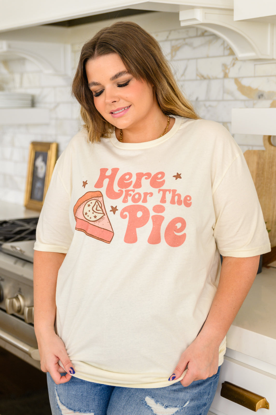 Here For The Pie Graphic T-Shirt