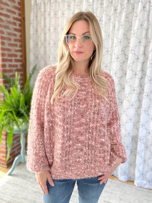 Way to Be Knit Sweater in Mauve