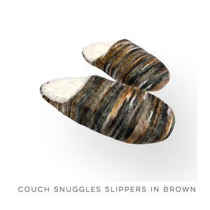 Couch Snuggles Slippers in Brown
