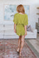 Lovely Life Plisse Romper in Green