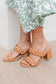 Maya Braided Heels in Tan