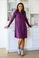 Most Reliable Long Sleeve Knit Dress In Plum