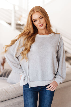 So Compelling Contrast Detail Pullover