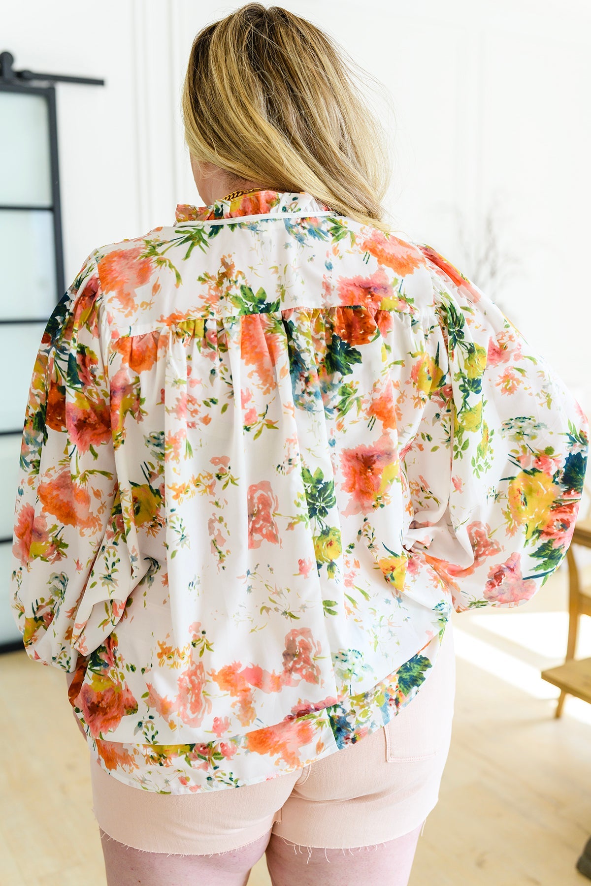 Spring Haiku Floral Blouse